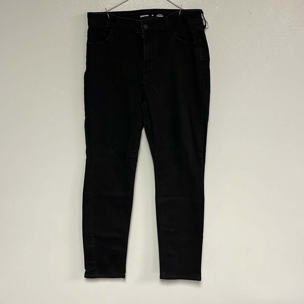 Black straight jeans